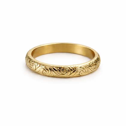 Golden Wave Ring